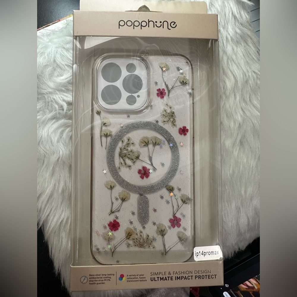 Floral Clear Case for iPhone 14 Pro Max